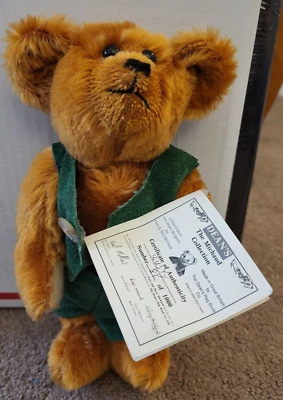 Dean's Rag Book Company Michaud Mohair Bear LE 81/1000 CERTIFICADO DE AUTENTICIDAD OXIDADO 9" Gran Bretaña De colección Foto 1 de 4