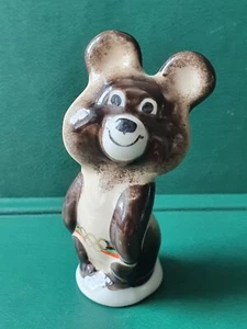 Antique Soviet Porcelain Figurine Olympic Bear, Symbol of the 1980 Olympic Games - Picture 1 of 9