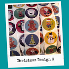 Christmas Stickers Reward Kids Lots Of Different Designs Santa Xmas 25mm Round