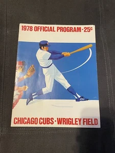 1978 OZZIE SMITH Rookie! San Diego Padres v Chicago Cubs Baseball Programs - Picture 1 of 3