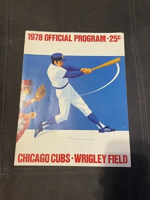1978 OZZIE SMITH Rookie! San Diego Padres v Chicago Cubs Baseball Programs - Image 1 of 3