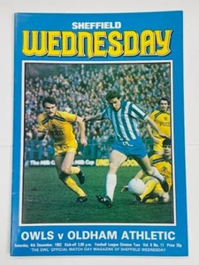 1982/83 SHEFFIELD WEDNESDAY V OLDHAM ATHLETIC 04-12-1982 DIVISION 2 - Picture 1 of 1