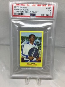 1970 Panini Campioni Dello Sport #333 Arthur Ashe RC HOF PSA 5