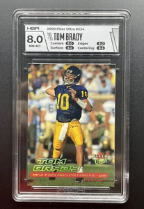 2000 FLEER ULTRA RC #234 TOM BRADY HGA 8 NM-MT GRADED ROOKIE GOAT FUTURE HOF - Picture 1 of 4
