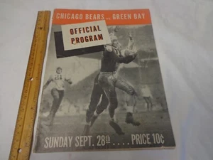 Sept 28 1941 Chicago Bears vs Green Bay Packers Official Program - Picture 1 of 6