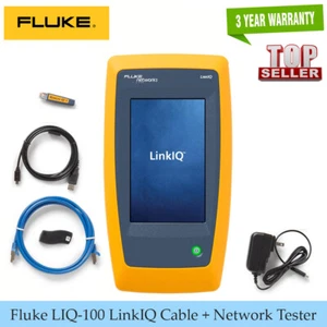 Fluke Networks LIQ-100 LinkIQ Cable + Network Tester IP Address Port Number VLAN - Picture 1 of 9