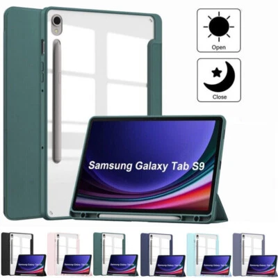 Case Flip Folio Stand Leather Cover For Samsung Galaxy Tab S9 S9+ Plus 11 12.4"  - Image 1 of 4