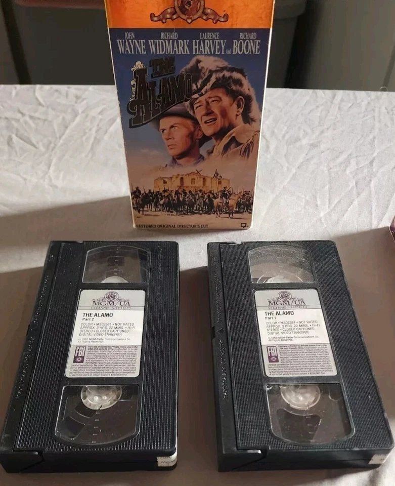 Фильмы на видеокассетах The Alamo Джон Уэйн Ричард Уидмарк Ричард Бун - Изображение 1 из 1