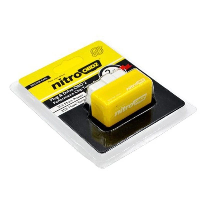 OBD2 NITRO OBDII CENTRALINA AGGIUNTIVA GIALLO AUTO BENZINA MAPPATURA AUTOMATICA - Immagine 1 di 1
