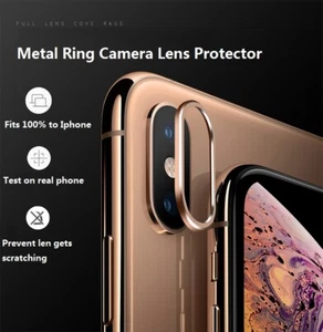 Iphone X Metal Rear Camera Lens Protector Ring - Picture 1 of 18