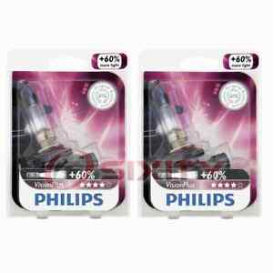 2 pc Philips High Beam Headlight Bulbs for Land Rover Range Rover 1989-2002 mz