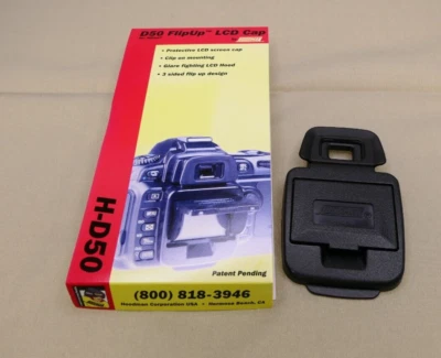 Hoodman Flip-Up LCD Cap for Nikon D50 Cameras Model HD-50 - Image 1 of 2