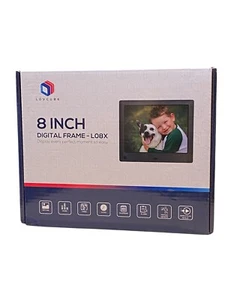 8” LOVCUBE Digital Photo Frame New Perfect Gift - Picture 1 of 3