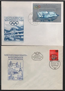 ✔️ GERMANY DDR 2 NICE BLOCK Commemorative COVERS - Picture 1 of 1