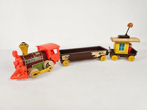 1964 Fisher Price Chug Chug Train Magnetwagen und Begleitwagen - Bild 1 von 8