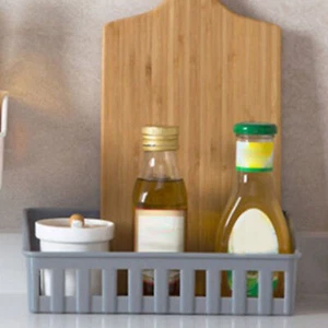 Bathroom Shelf Wall Mounted Multifunctional Wall Hanging Toiletry Storage Basket - Picture 1 of 12