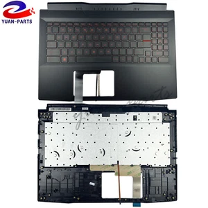 New MSI GF66 Katana MS-1581 1582 11UE 11UG 1Palmrest Keyboard Red Backlit A+ US - Afbeelding 1 van 7