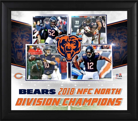Chicago Bears Framed 15" x 17" 2018 NFC North Division Champions Collage Cover