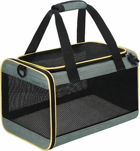 Cat Carrier Airline Approved Pet Carrier,Dog Carrier Soft-Sided Pet Travel Carri - Picture 1 of 4
