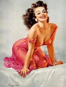 Pin up girl Vintage Retro Metal Tin Sign Poster Plaque Garage Bar Wall Decor A4 - Picture 1 of 3