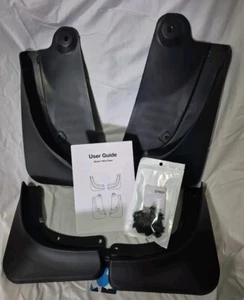 Tesla Model Y Mud Flaps, No Drill, Front & Rear, 2020-2024 FAST FREE SHIPPING - Picture 1 of 11