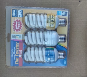 Pack of 3 cfl lamps 26 Watt (replaces 100 Watt bulbs) Factory sealed package New - Picture 1 of 1