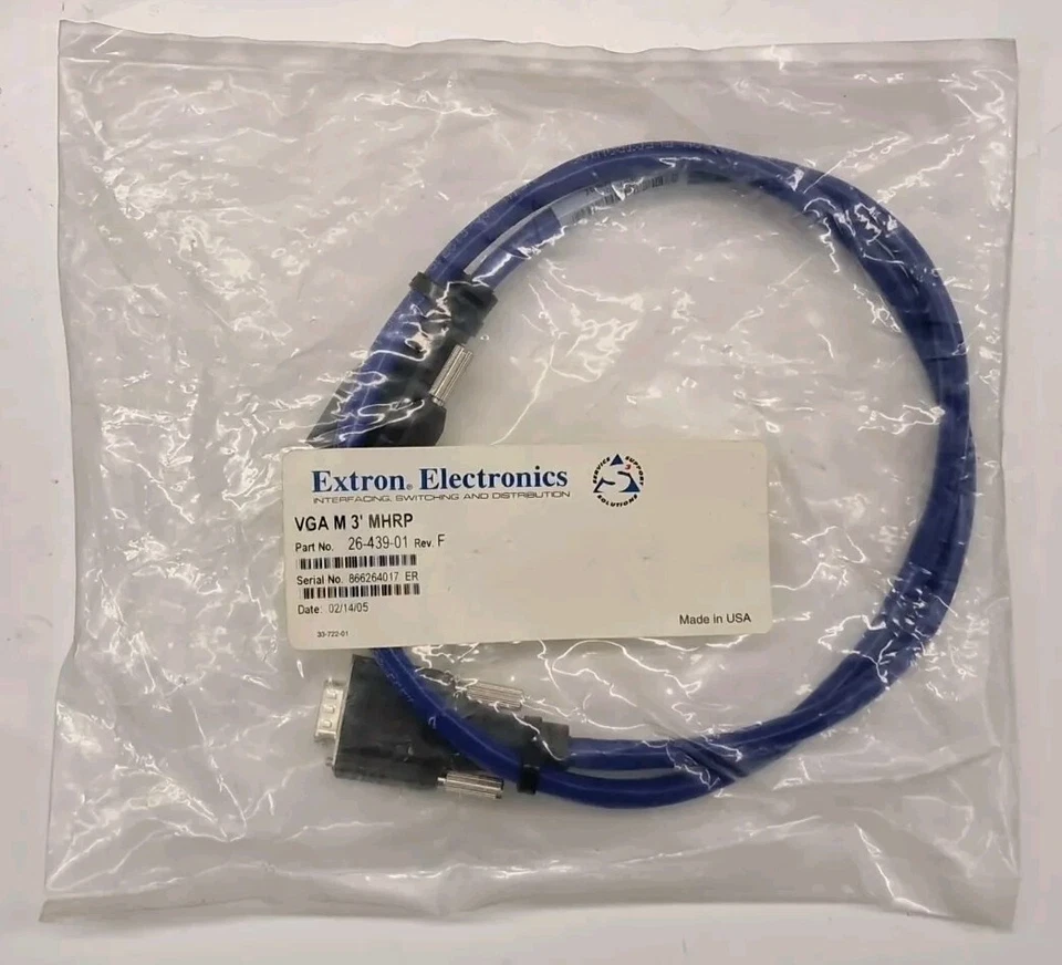 Extron VGA M 3' MHRP 26-439-01 REV.F Monitorkabel 15-polig SUB-D VGAkabel - Bild 1 von 4