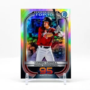 2021 Bowman Chrome Corbin Carroll Bowman Scouts Top 100 Refractor #BTP-95 - Picture 1 of 2