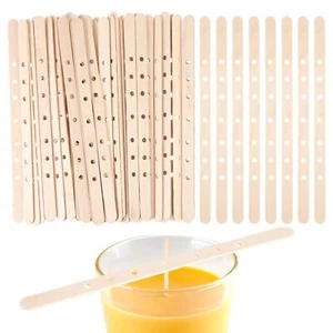Wooden Candle Wick Holders 50 Pcs Multiwick Centering Device Holders Supplies Cr - Picture 1 of 8
