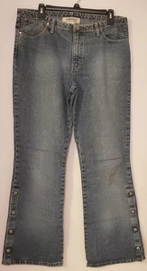 Damen Jeans Gr. 13 Hydraulic 5 Taschen mit Druckknopfakzenten an den Beinen TOP - Bild 1 von 2