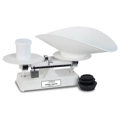 Detecto 1002TB Baked Enamel 8 Lb. Baker Dough Scale with Scoop - Image 1 of 2