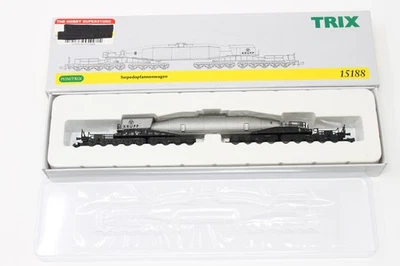 Minitrix 15188 N Scale Torpedopfannenwagen 16 Axel Hot Metal Bottle Car Krupp - Image 1 of 3