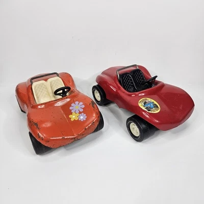1970s Tonka Fun Buggy Dune Buggies Pressed Steel Made in USA Lot Of 2 - Image 1 of 4