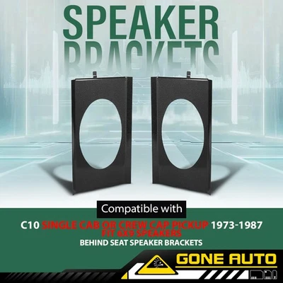 Fit For 73-1987 Chevy C10 Square Body 6×9 Speakers Behind Seat Speaker Brackets Foto 1 de 4