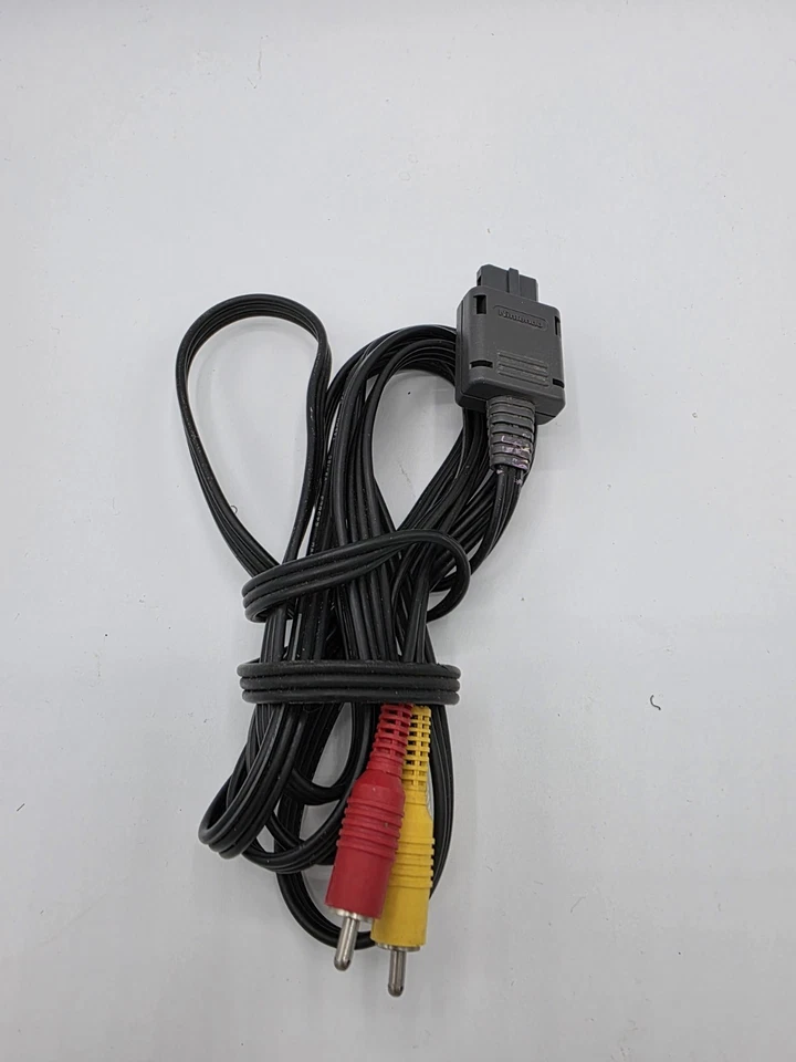 Nintendo Official OEM Video AV Composite Cable for Super SNES Gamecube N64 Used - Image 1 of 1