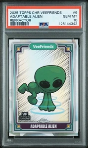 Topps Chrome VeeFriends 2025 Adaptable Alien Refractor PSA 10 - Picture 1 of 3
