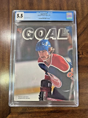 1979 Wayne Greztky RC Rookie COVER Magazine Goal CGC 5.5 RARE NHL - Image 1 of 2