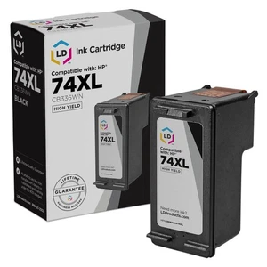 Cartucho de inyección de tinta negro alto rendimiento LD CB336WN para HP 74XL D4260 D4263 D4268 D4280 - Imagen 1 de 9