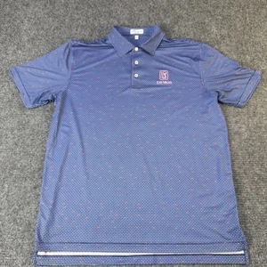 Peter Millar Polo Shirt Mens Large Blue Summer Comfort TPC Las Vegas Golf - Picture 1 of 11