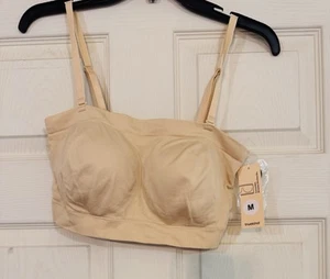 NWT Truekind Bandeau Style Convertible Strapless Bra Women’s Size MEDIUM Beige - Picture 1 of 8