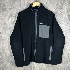 Patagonia Jacket Karstens Synchilla Full Zip Polyester Fleece Pocket - Picture 1 of 4