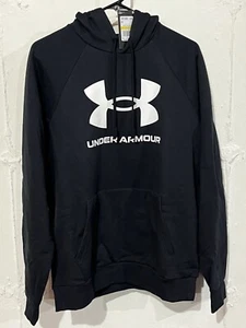 Under Armour Mens Sweatshirt and Sweatpants Set Medium Black Jogger Crewneck - Picture 1 of 4
