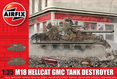 M-18 Hellcat GMC Tank Destroyer 1:35 Plastic Model Kit AIRFIX - Immagine 1 di 4