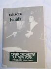 JANACEK opera libretto:  JENUFA  (Opera Orchestra Of New York)