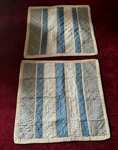 Fundas europeas Pottery Barn Teen Porter Stripe Taie D' Oreiller (par de 2) nuevas sin etiquetas - Imagen 1 de 8