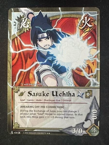 Naruto CCG 426 Sasuke Uchiha 1a Edición Viento Se Aproximando Raro Arco Iris Casi Nuevo - Imagen 1 de 2