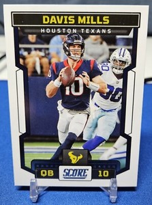 2023 Score Base #1 Davis Mills - Houston Texans Football Card 