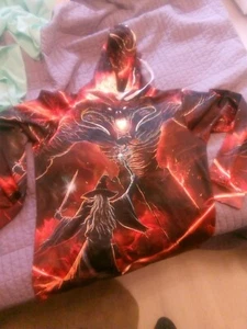 Lord Of The Rings Gandalf Vs The Demon Balrog Not Pass! Zootop Bear Hoodie Xxxl - Picture 1 of 1