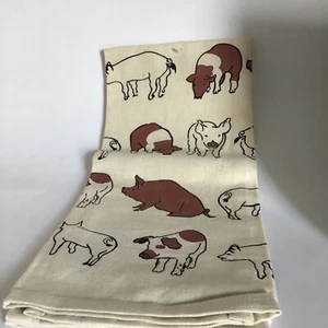 New Natural Fiber Linen Hog Wild T Towel - Picture 1 of 5