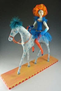 Cloth Art Doll Pattern Class Tutorial "Equestrienne II" by Cindee Moyer - Picture 1 of 2